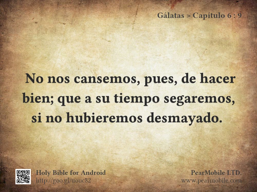 Gálatas, Capítulo 6:9